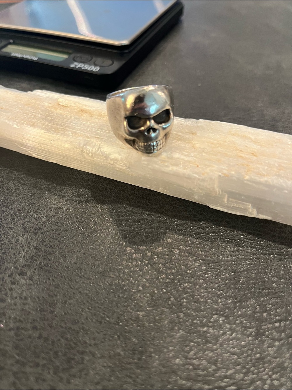 King Baby Studio Sterling Silver Skull Ring - Men/Women Accessories - Silver